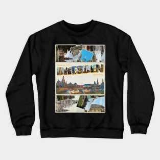 Greetings from Dresden retro vintage style retro souvenir Crewneck Sweatshirt